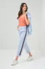 Tate Striped Pique Straight Leg Pant sold by Anatomie