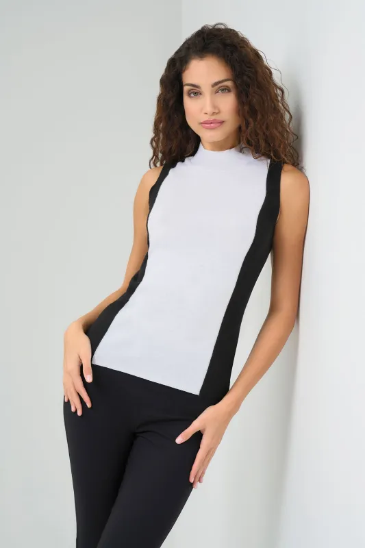 Abryl Contrast Cashmere Blend Mockneck Top sold by Anatomie