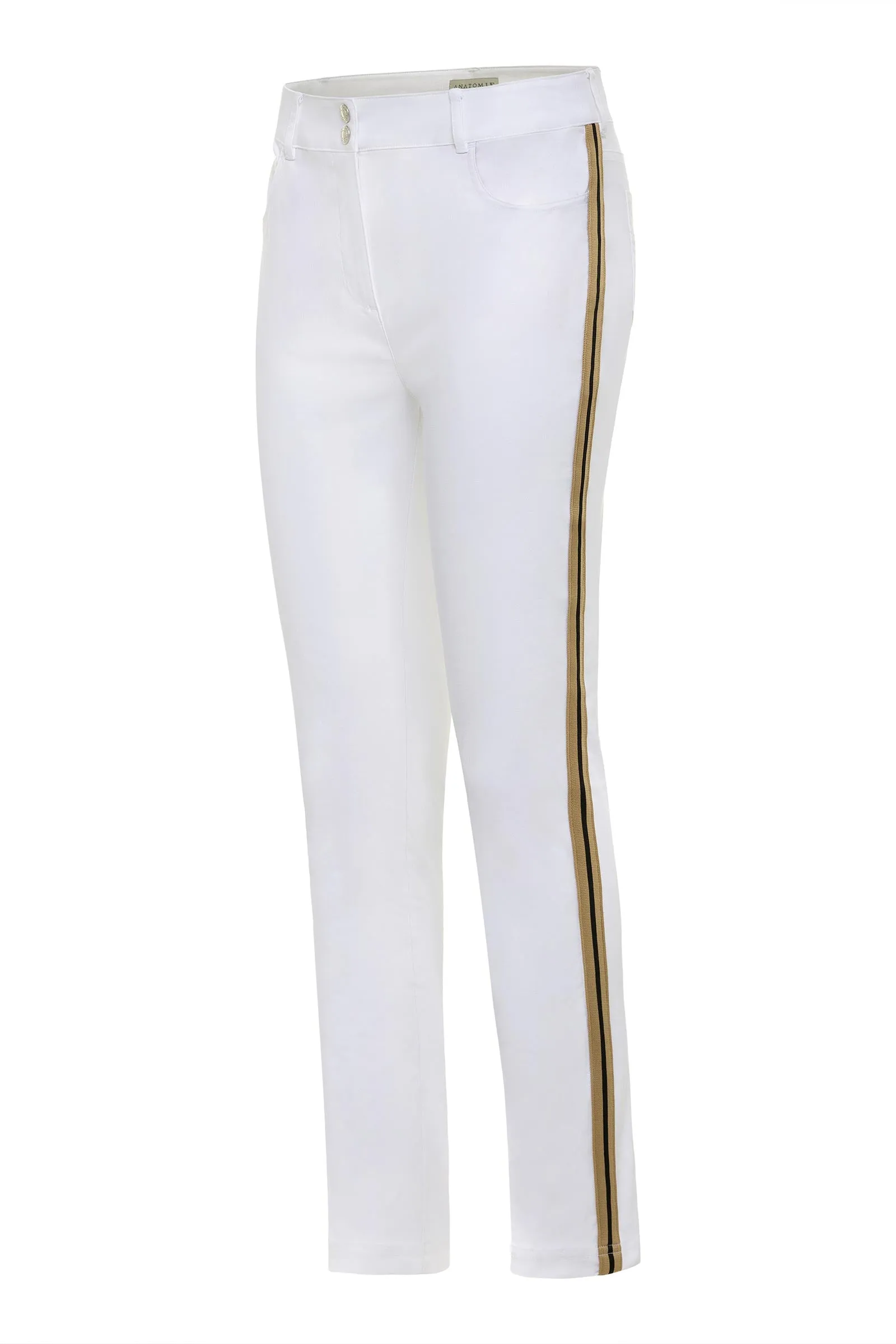 Luli Stripe Performance Cotton Skinny Pant sold by Anatomie product image thumbnail 5