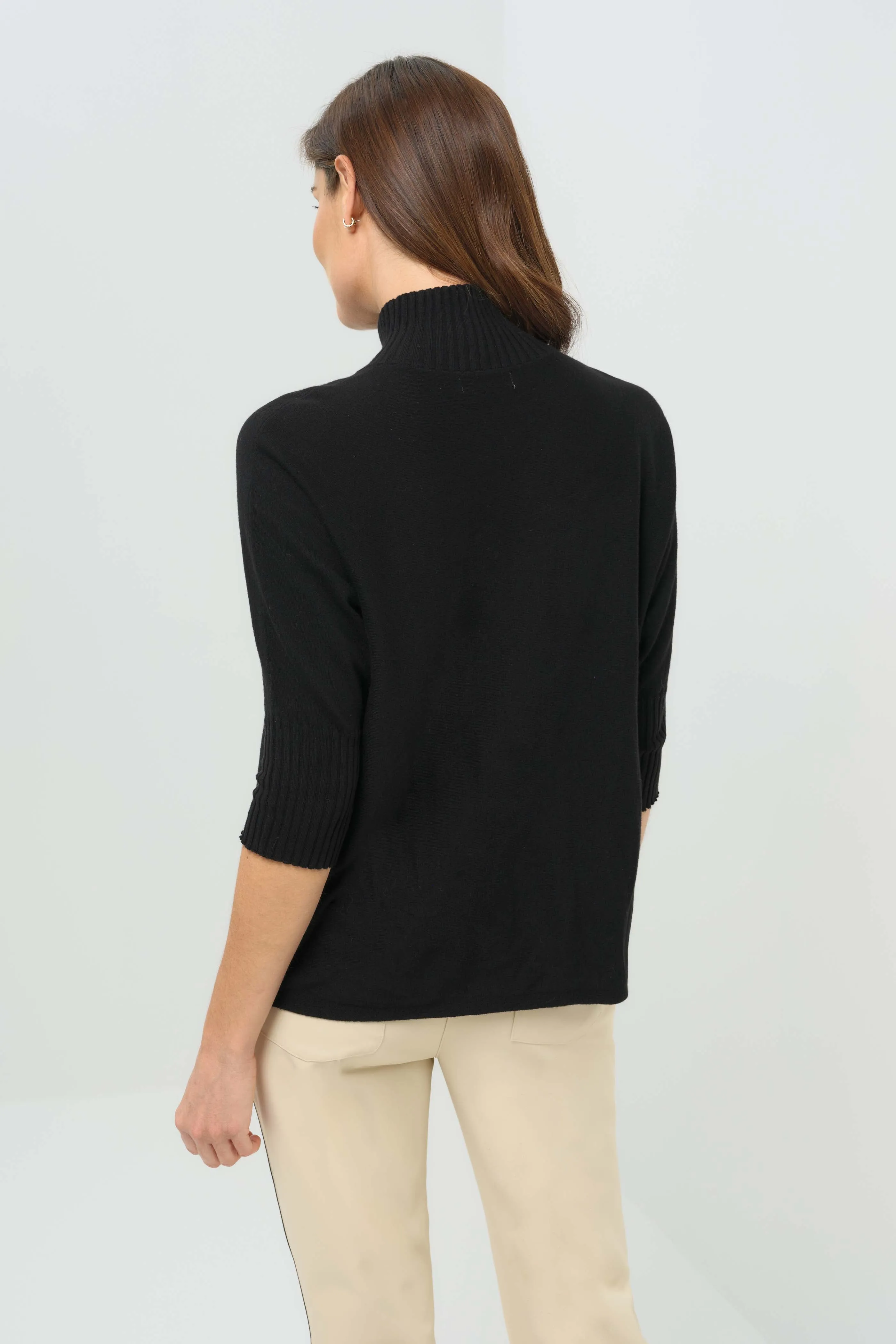 Lucely 1/4 Zip Elbowsleeve Mock Neck Sweater sold by Anatomie product image thumbnail 3