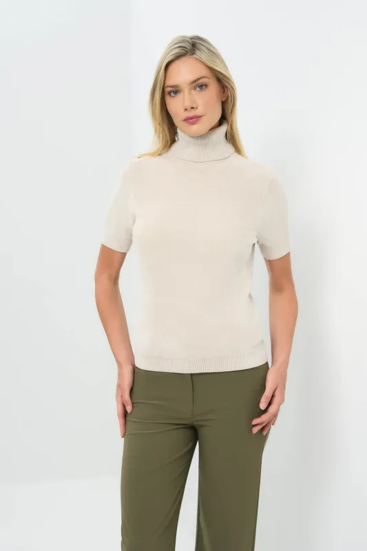 Coco Mohair Elbow Sleeve Sweater with Removable turtleneck sold by Anatomie