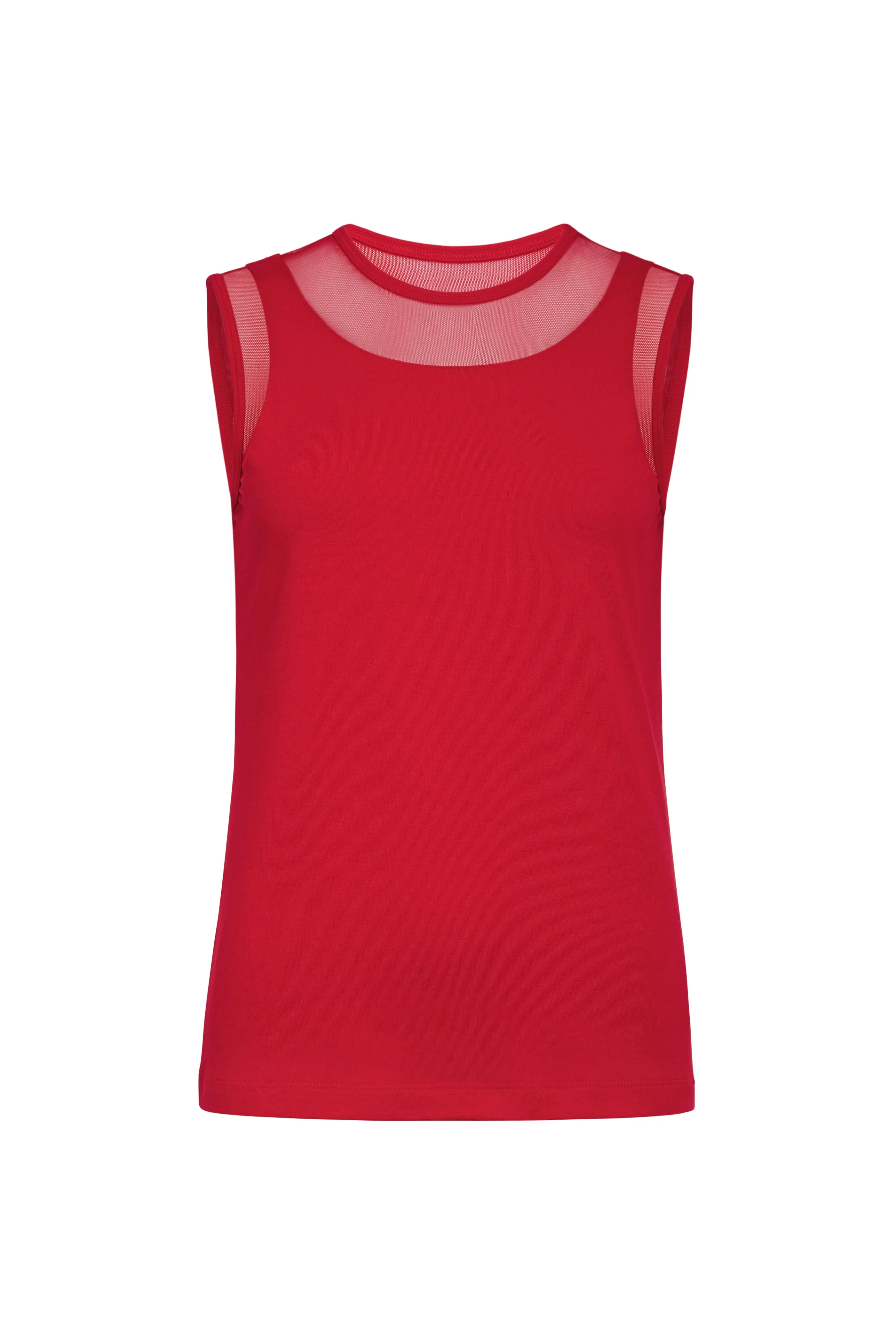 Flo Pima Cotton Tank in Atomic Red sold by Anatomie product image thumbnail 4