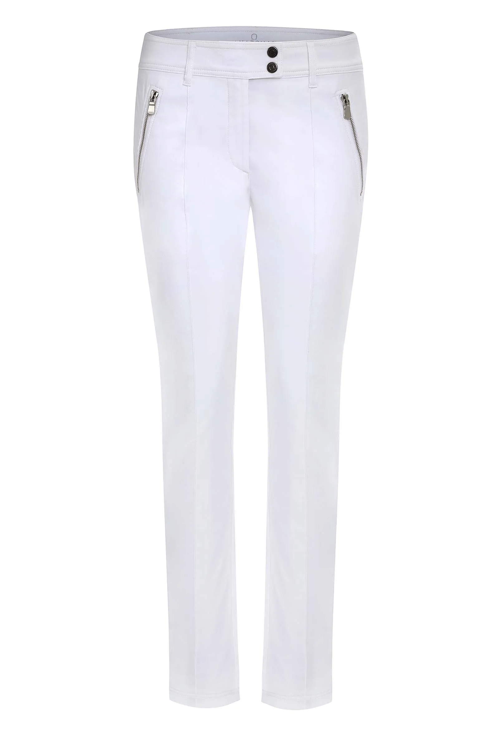 The Peggy Zippered Pant in White sold by Anatomie product image thumbnail 4