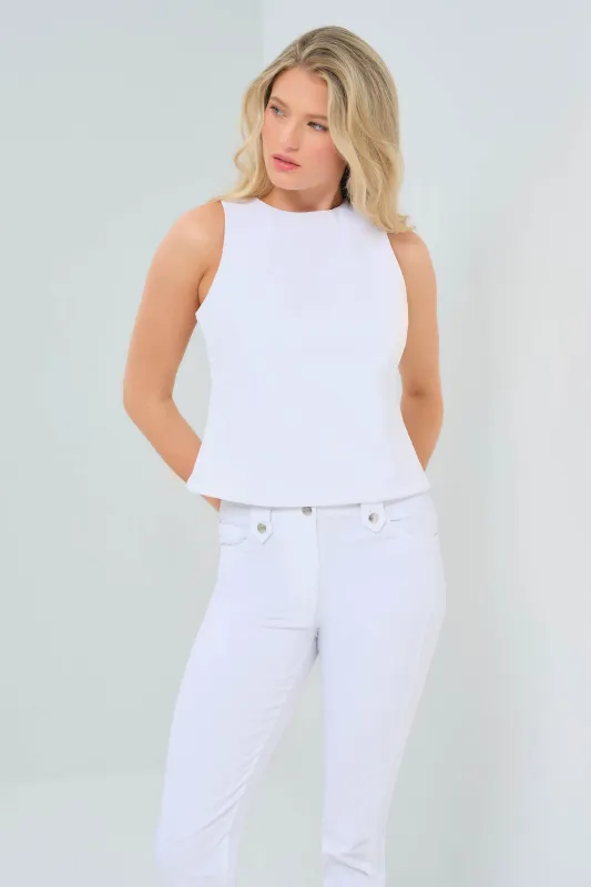 Marietta Performance Twill Fitted Top sold by Anatomie