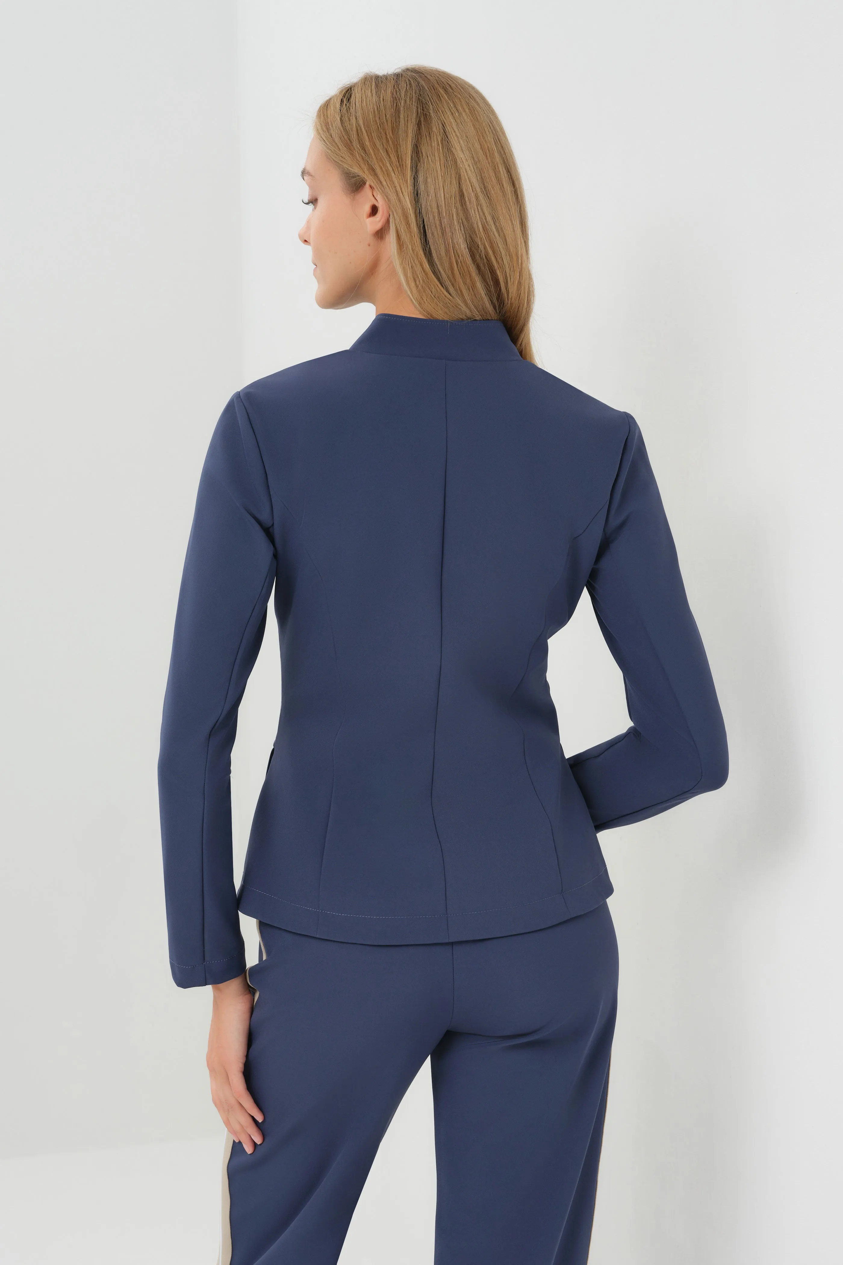 Gisela Aeroflow Zip Front Twill Blazer sold by Anatomie product image thumbnail 2