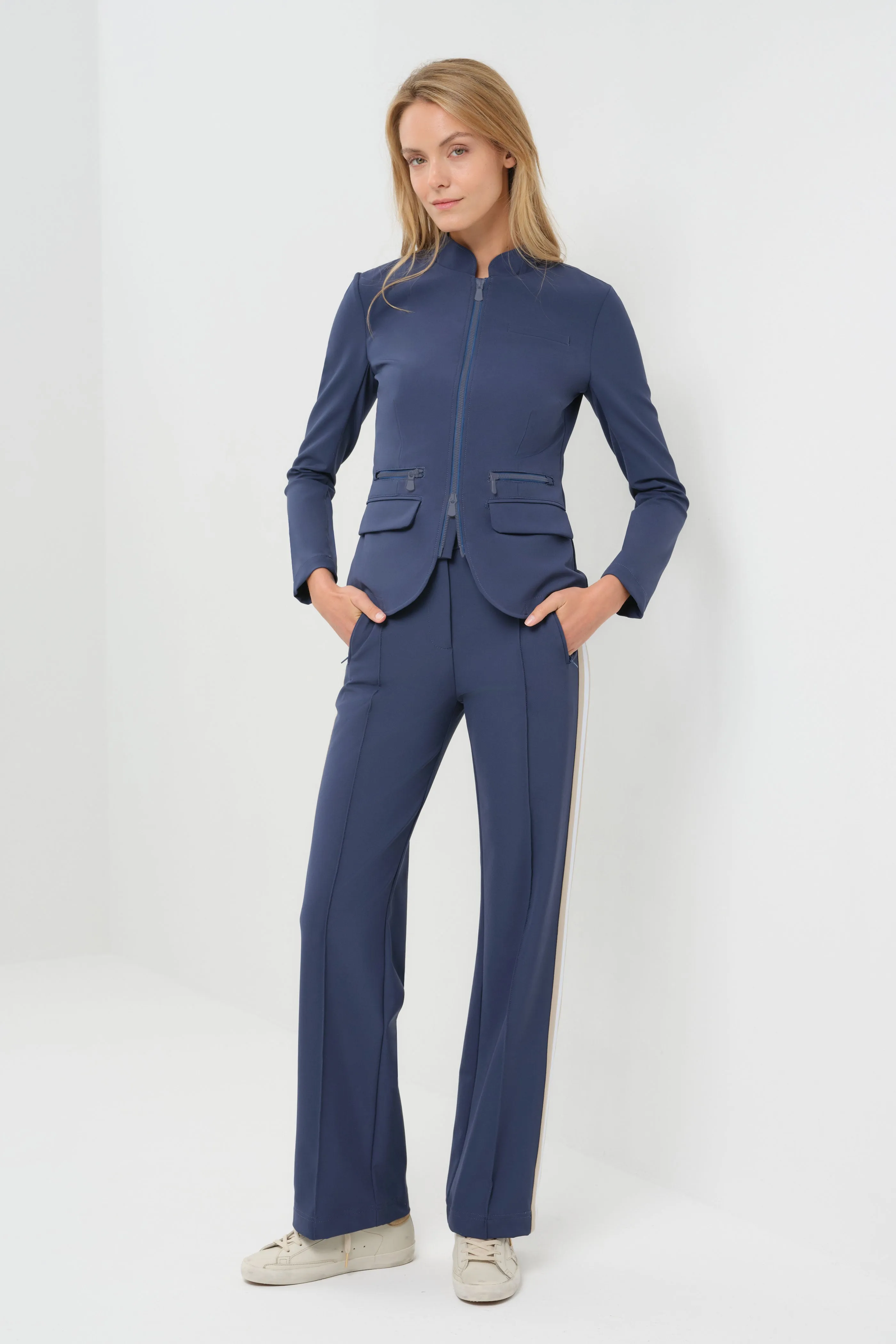Gisela Aeroflow Zip Front Twill Blazer sold by Anatomie product image thumbnail 4