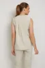 Adley Techno Linen Vest Top sold by Anatomie