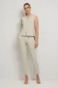 Adley Techno Linen Vest Top sold by Anatomie
