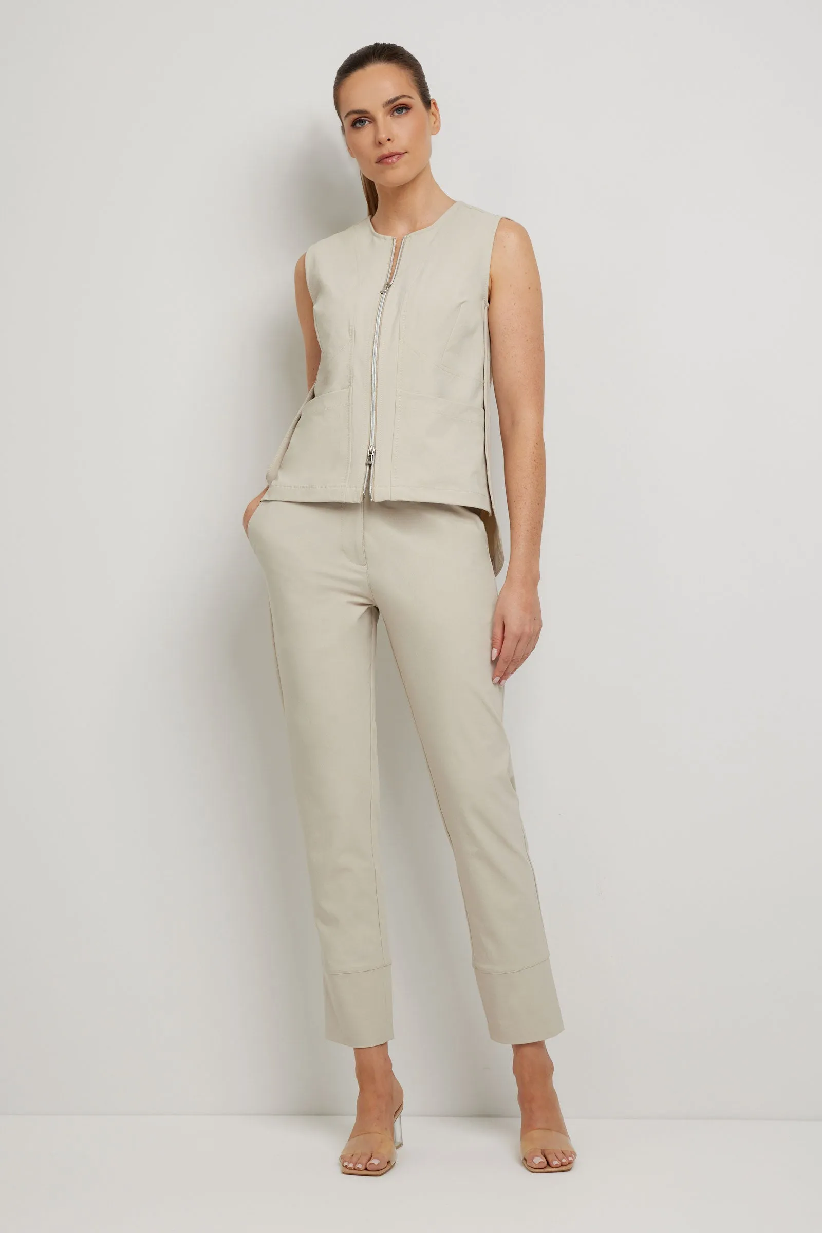 Adley Techno Linen Vest Top sold by Anatomie product image thumbnail 5