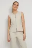 Adley Techno Linen Vest Top sold by Anatomie