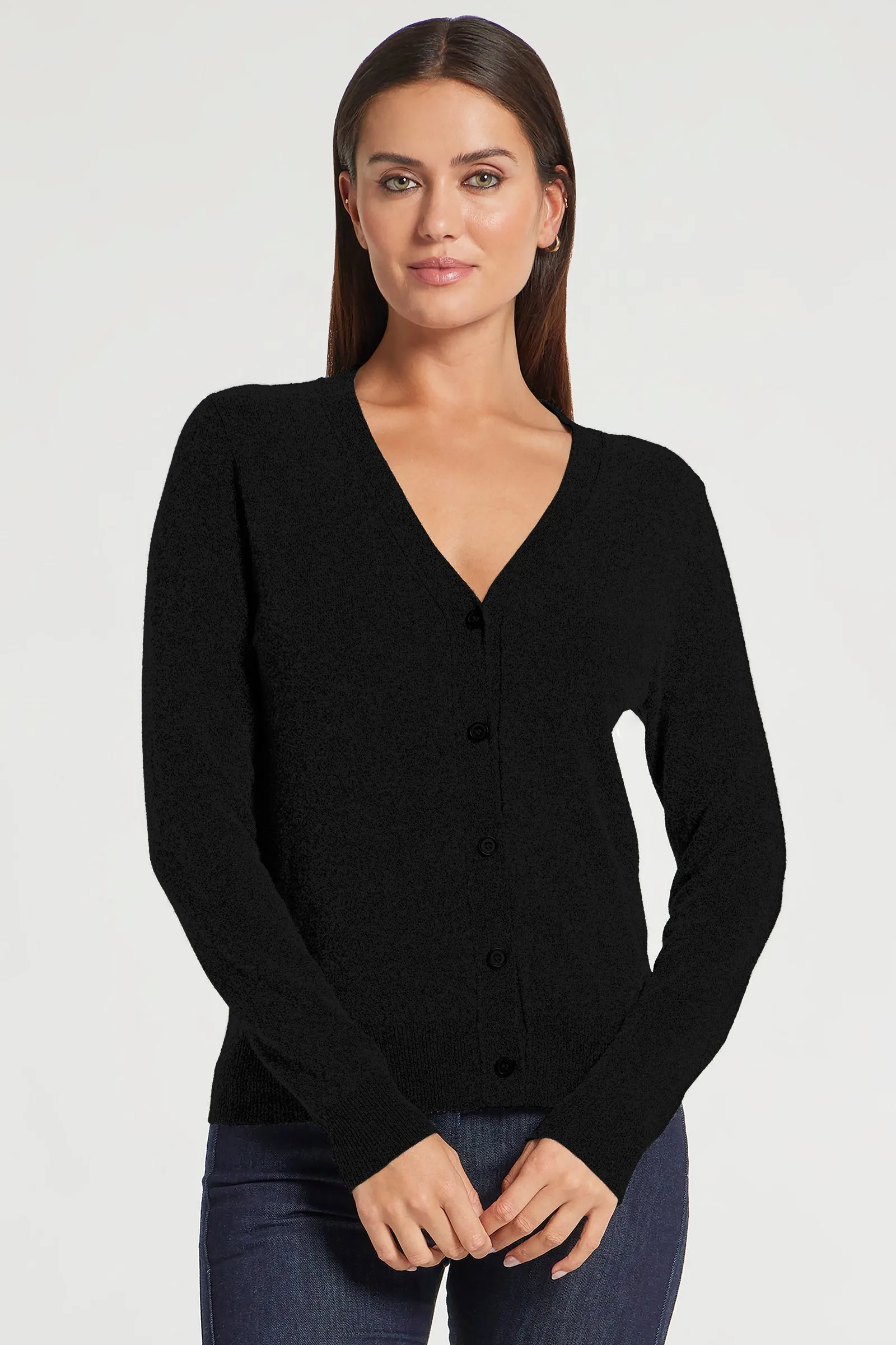 Missy Cashmere Cardigan in Black sold by Anatomie