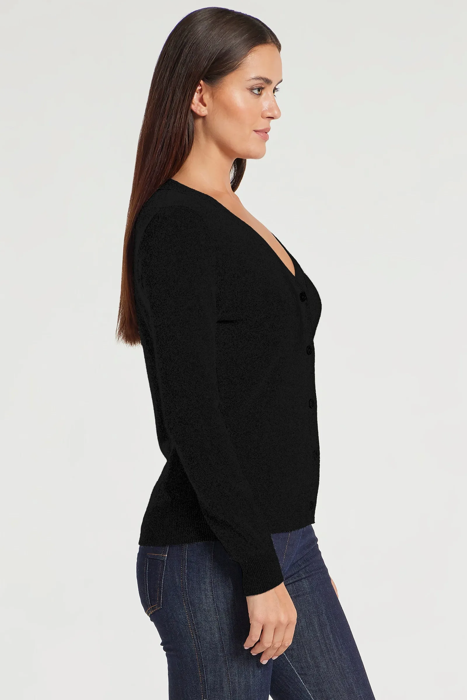 Missy Cashmere Cardigan in Black sold by Anatomie product image thumbnail 2