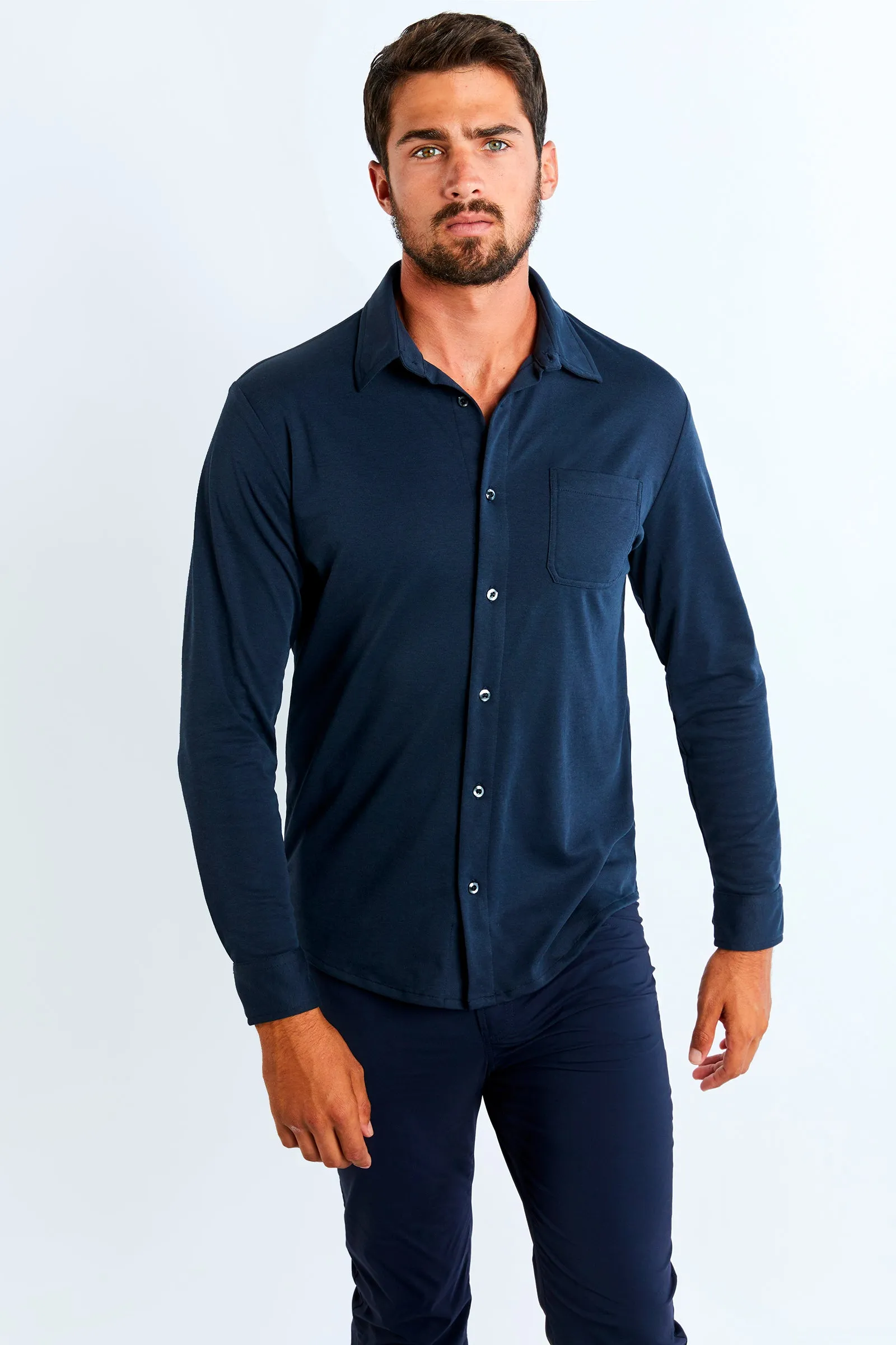 Dylan Button-Up Long-Sleeve Shirt sold by Anatomie