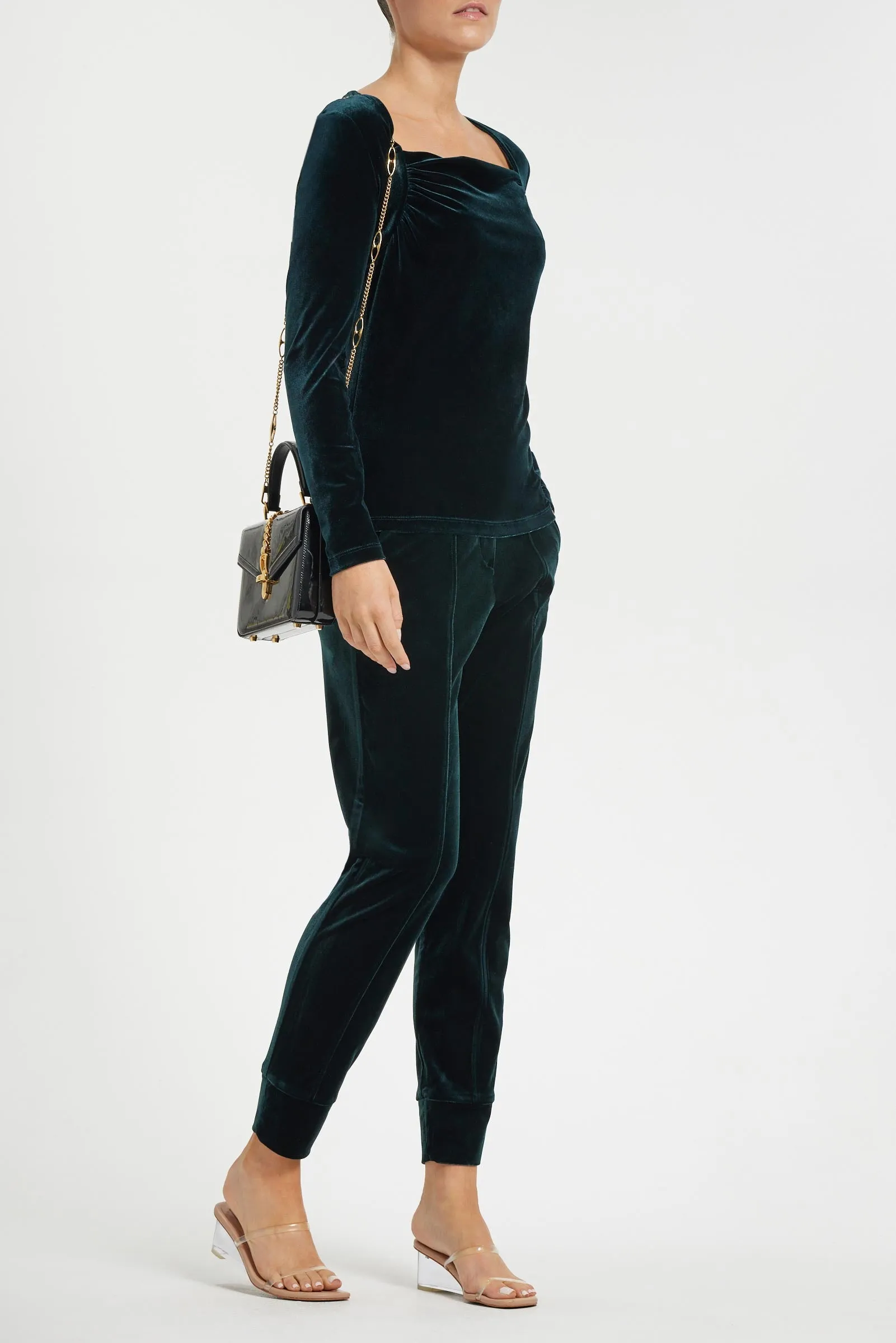 Calliope Stretch Velvet Top sold by Anatomie product image thumbnail 3