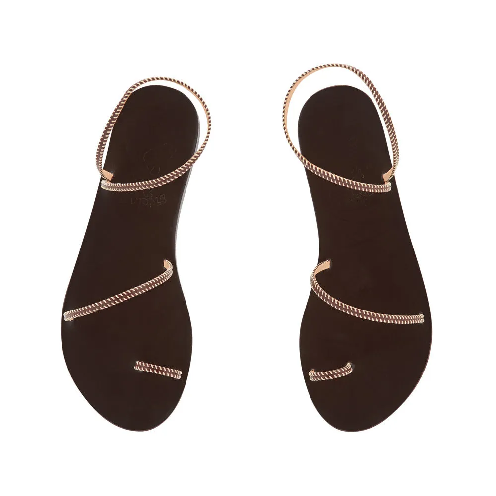 Eleftheria Stitch Brown sold by Ancient Greek Sandals product image thumbnail 2