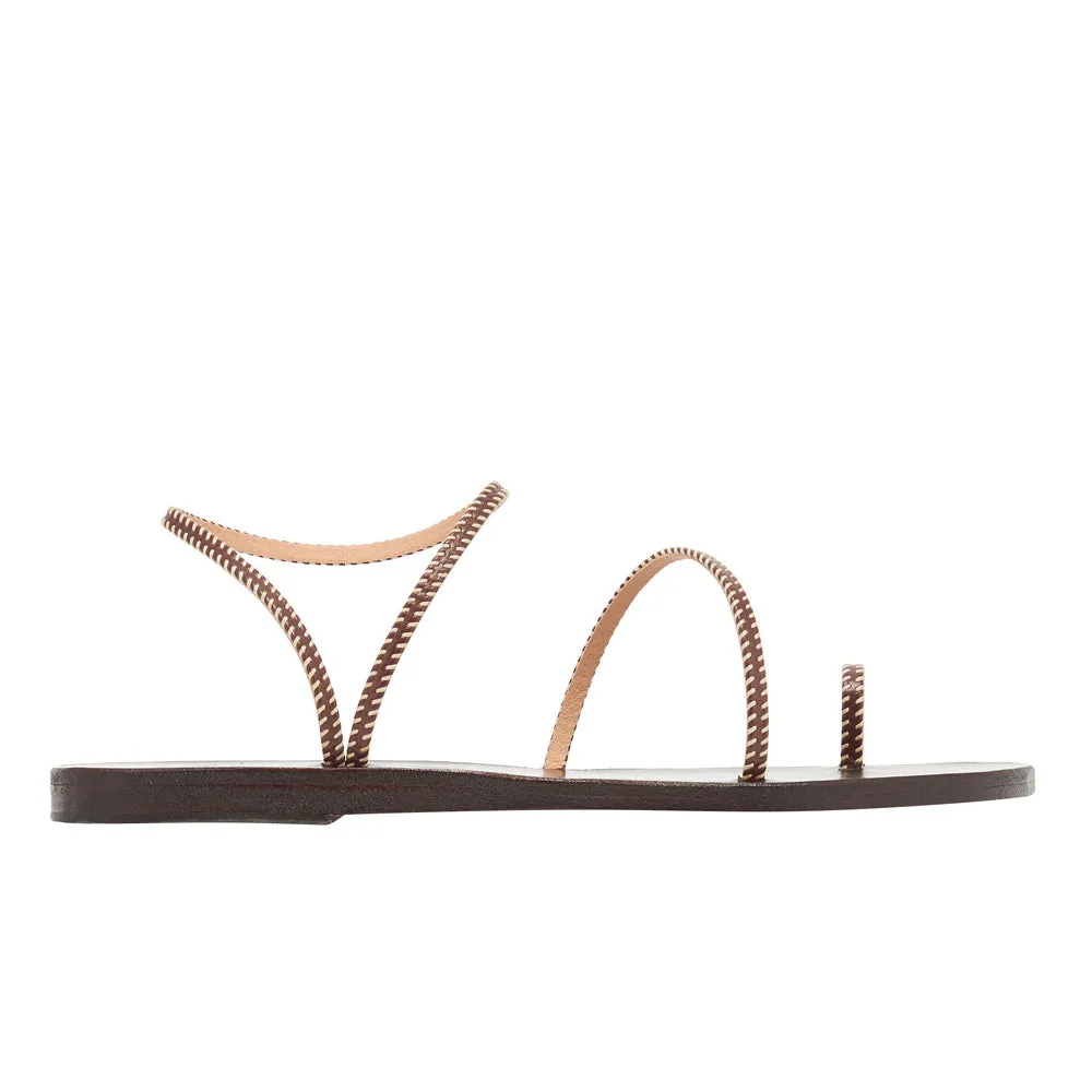 Eleftheria Stitch Brown sold by Ancient Greek Sandals