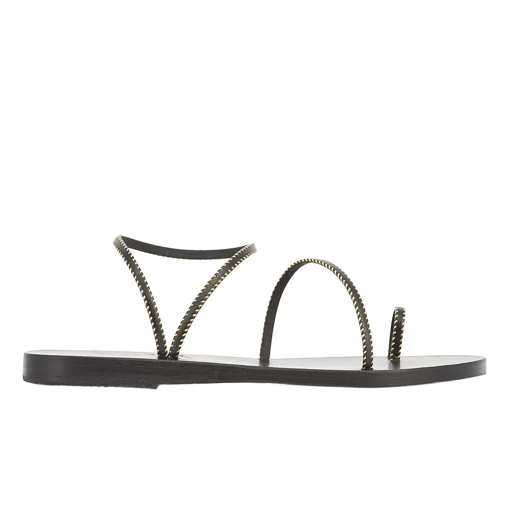 Eleftheria Stitch Black sold by Ancient Greek Sandals