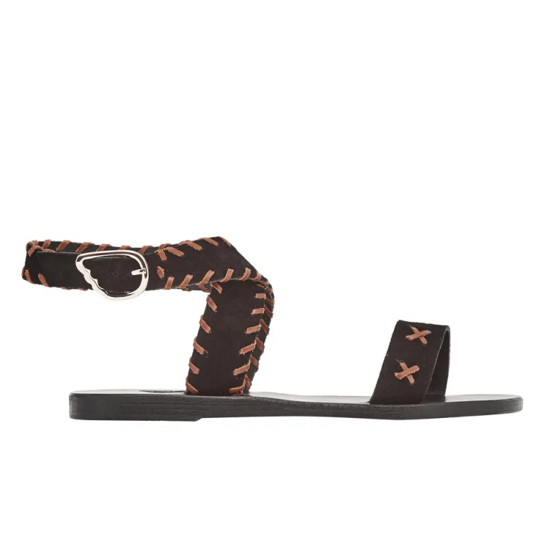 Ifigenia Stitch Black sold by Ancient Greek Sandals