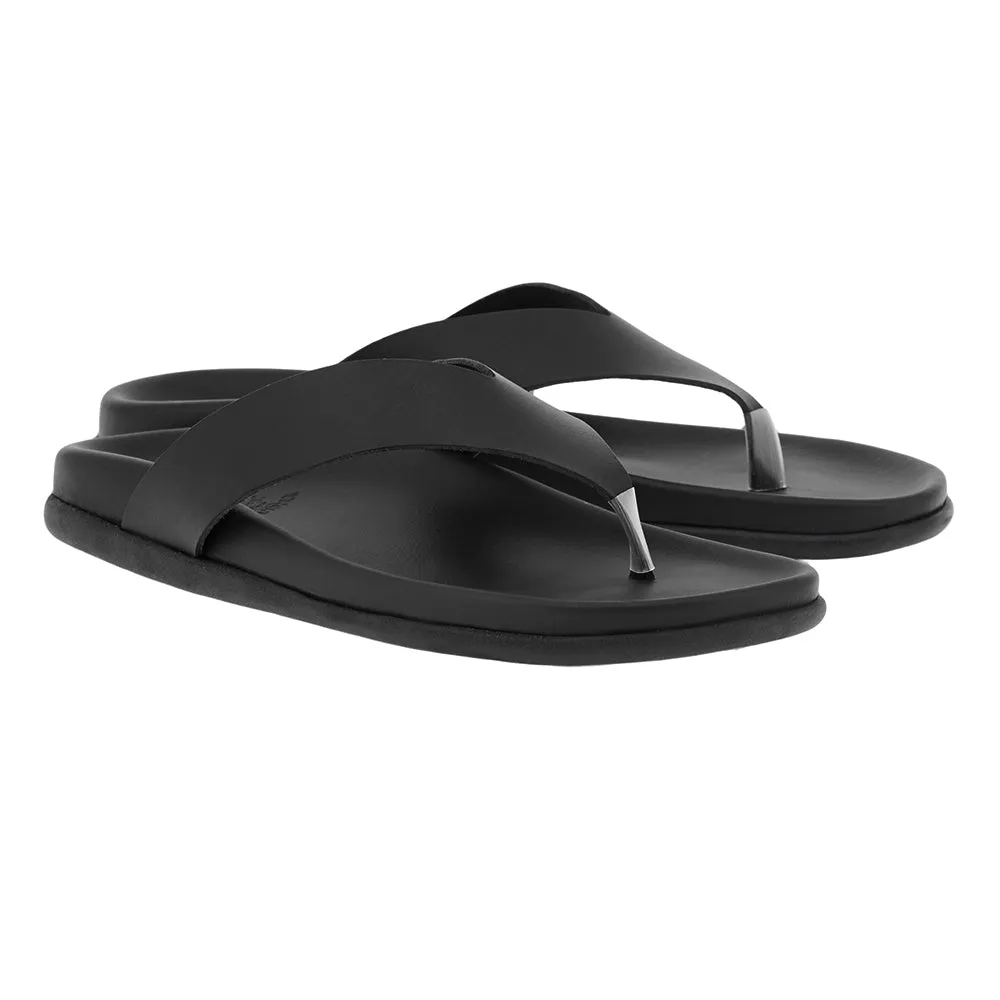 Charys Footbed All Black sold by Ancient Greek Sandals product image thumbnail 4