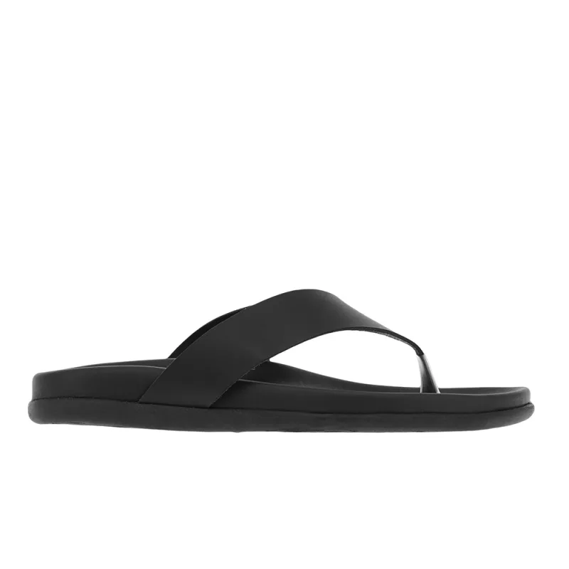 Charys Footbed All Black sold by Ancient Greek Sandals