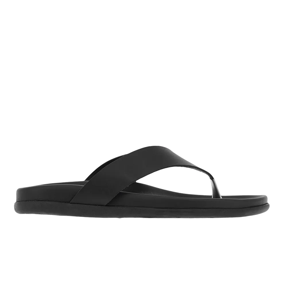 Charys Footbed All Black sold by Ancient Greek Sandals