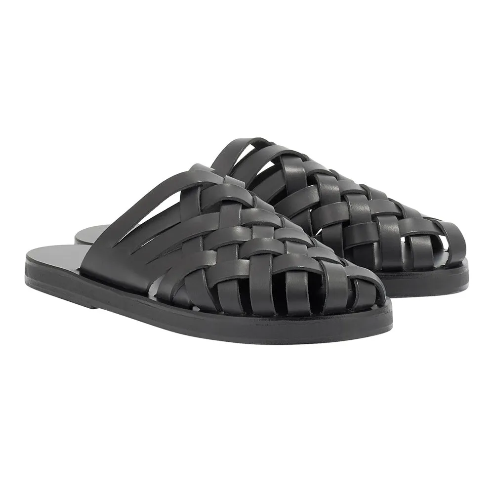 Naxos Slide Black sold by Ancient Greek Sandals product image thumbnail 4