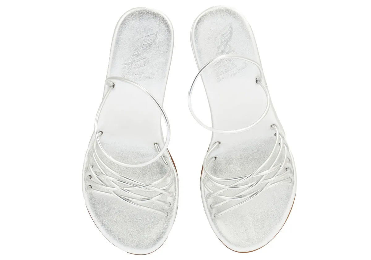 Vasilisa Mid Wedge Silver sold by Ancient Greek Sandals product image thumbnail 3