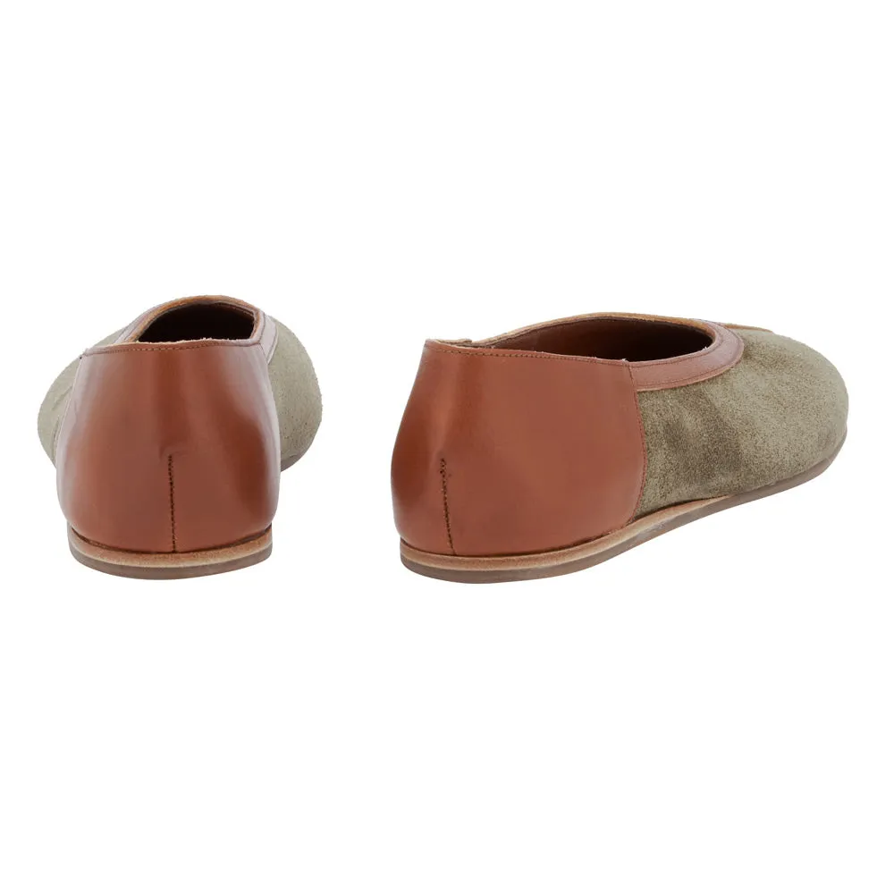 Aeropi Ballet Flat Khaki/T-Moro sold by Ancient Greek Sandals product image thumbnail 4