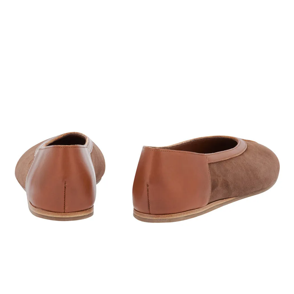 Aeropi Ballet Flat Brown/Cotto sold by Ancient Greek Sandals product image thumbnail 4