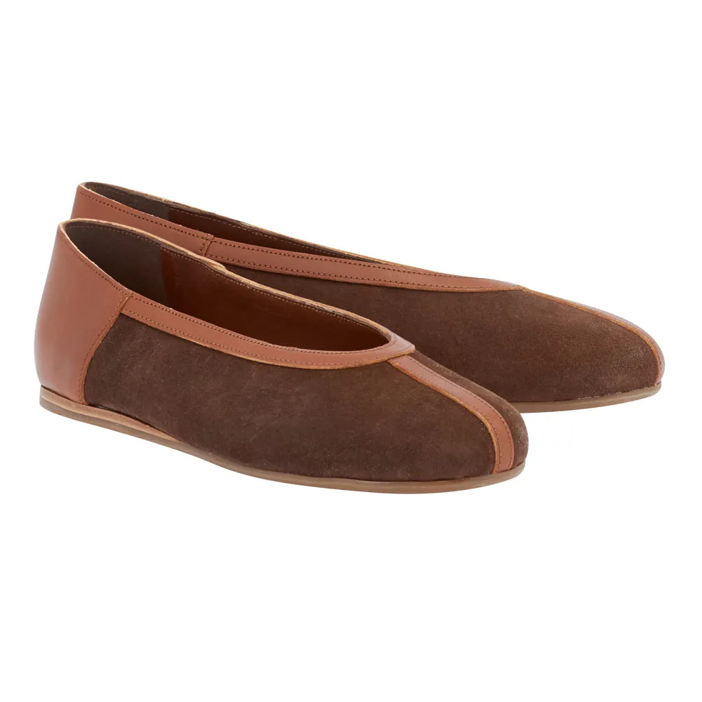 Aeropi Ballet Flat Brown/Cotto sold by Ancient Greek Sandals product image thumbnail 3