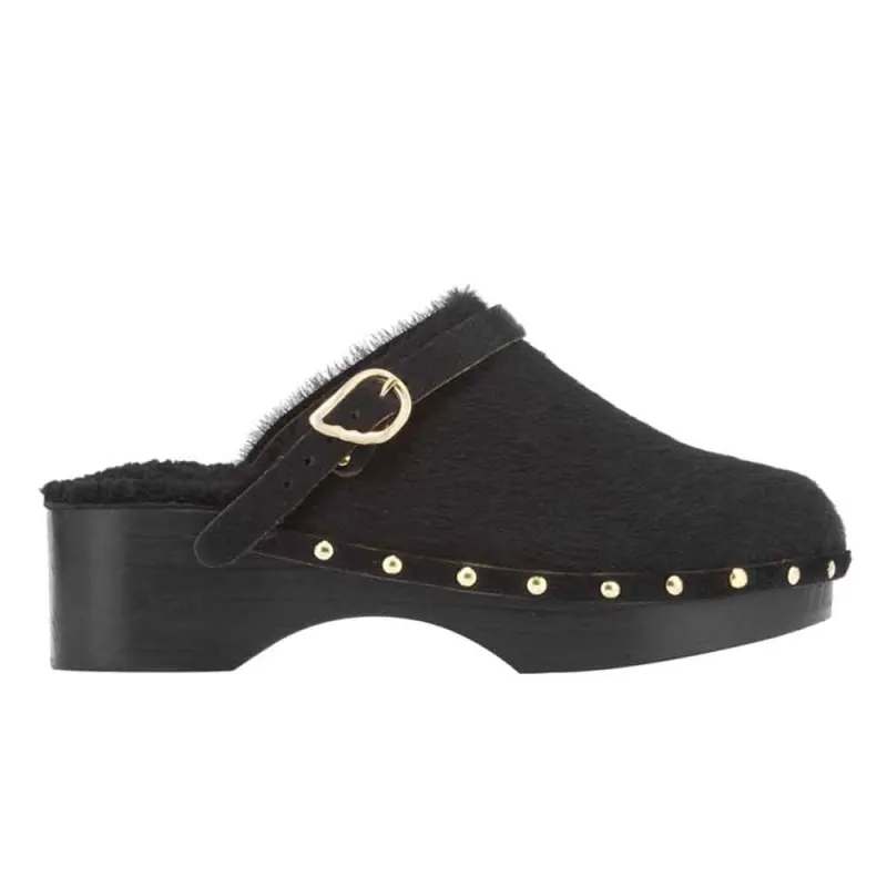 Classic Closed Clog Black sold by Ancient Greek Sandals