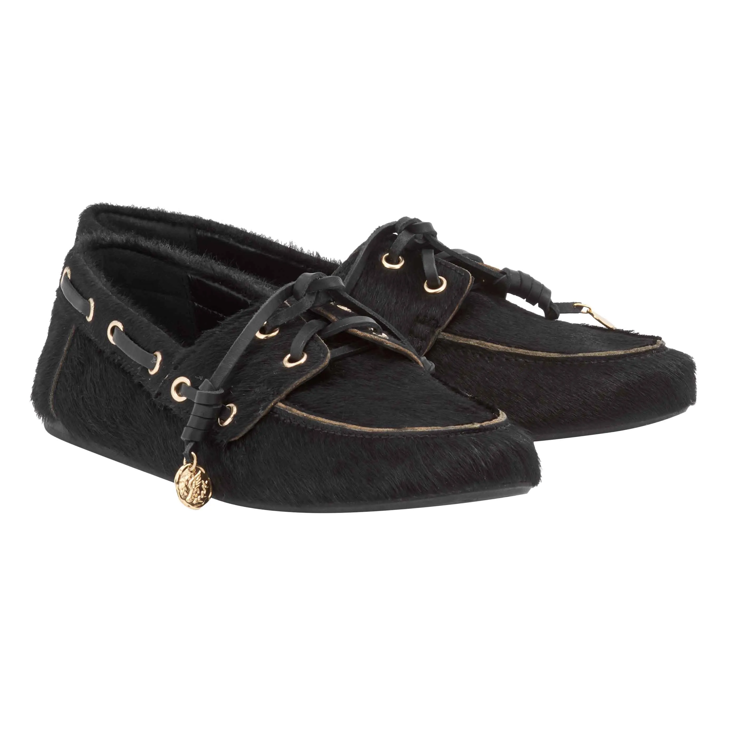 Pliaria Boat Shoe Black sold by Ancient Greek Sandals product image thumbnail 4