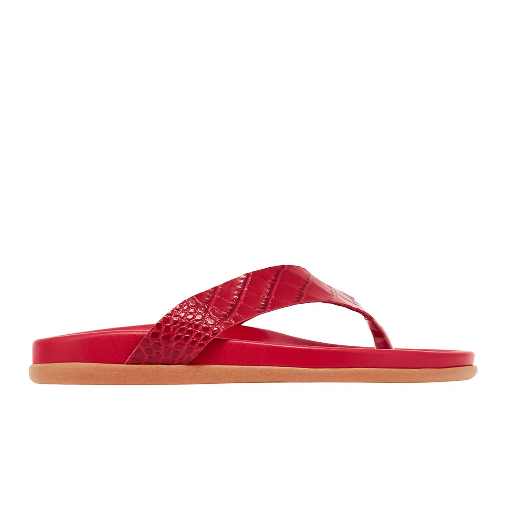 Charys Footbed Red sold by Ancient Greek Sandals