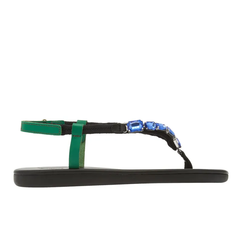 Zoi Crystals Blue/Green sold by Ancient Greek Sandals