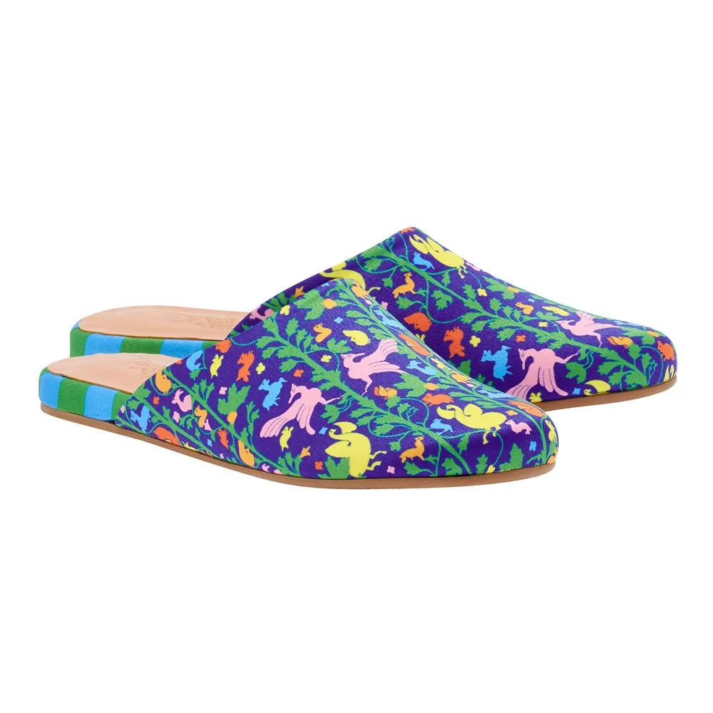 The Slipper Kiknos Blue sold by Ancient Greek Sandals product image thumbnail 3