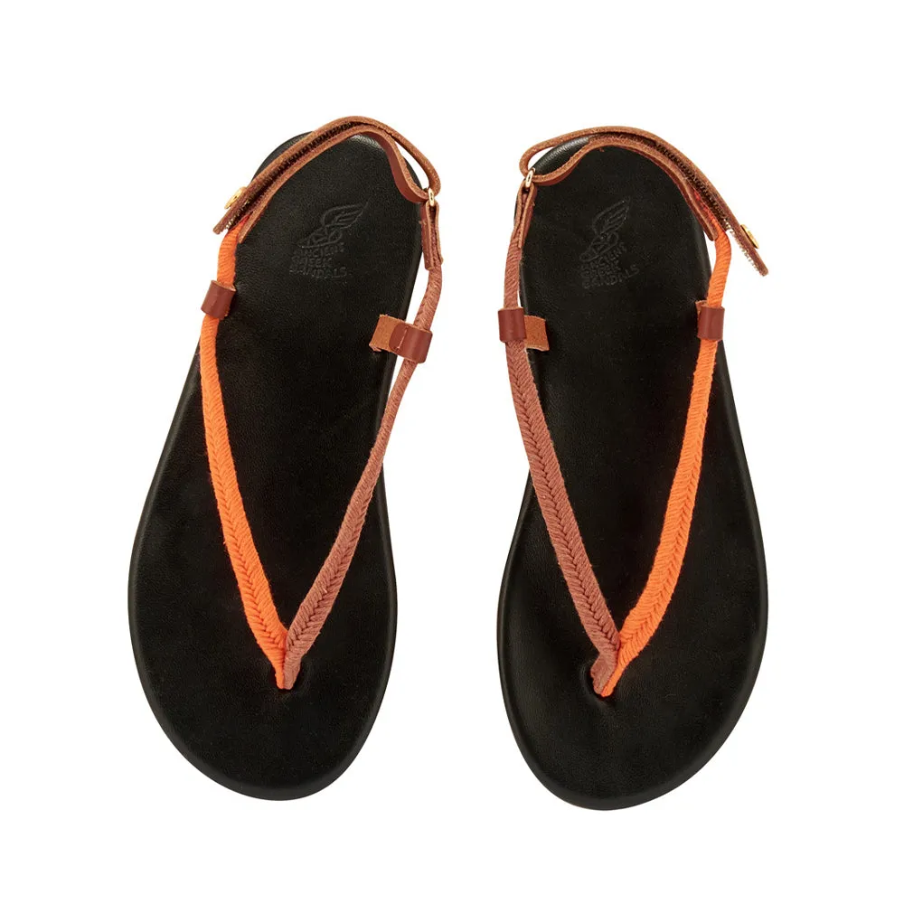 Zoi Orange/Tan sold by Ancient Greek Sandals product image thumbnail 2