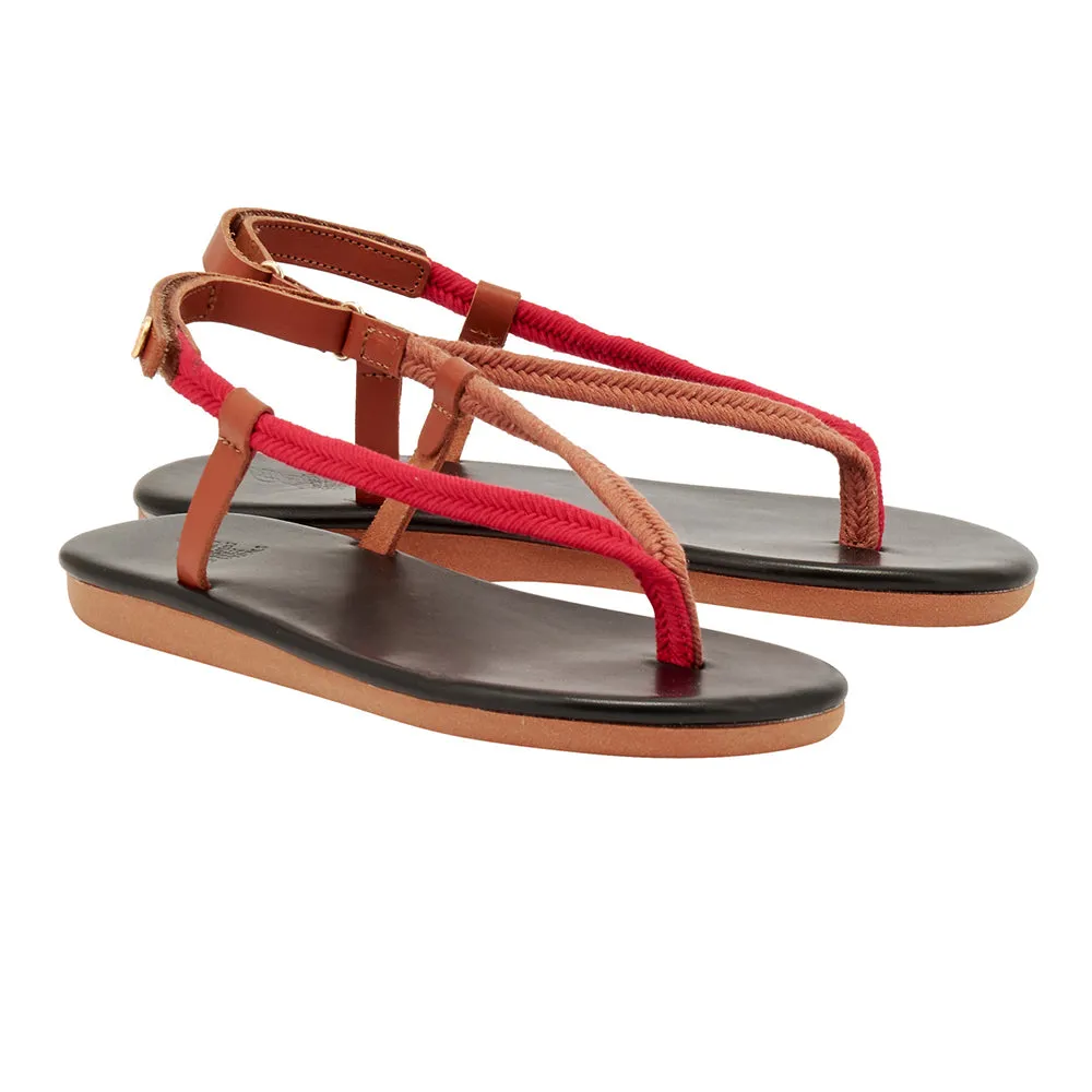 Zoi Red/Tan sold by Ancient Greek Sandals product image thumbnail 4