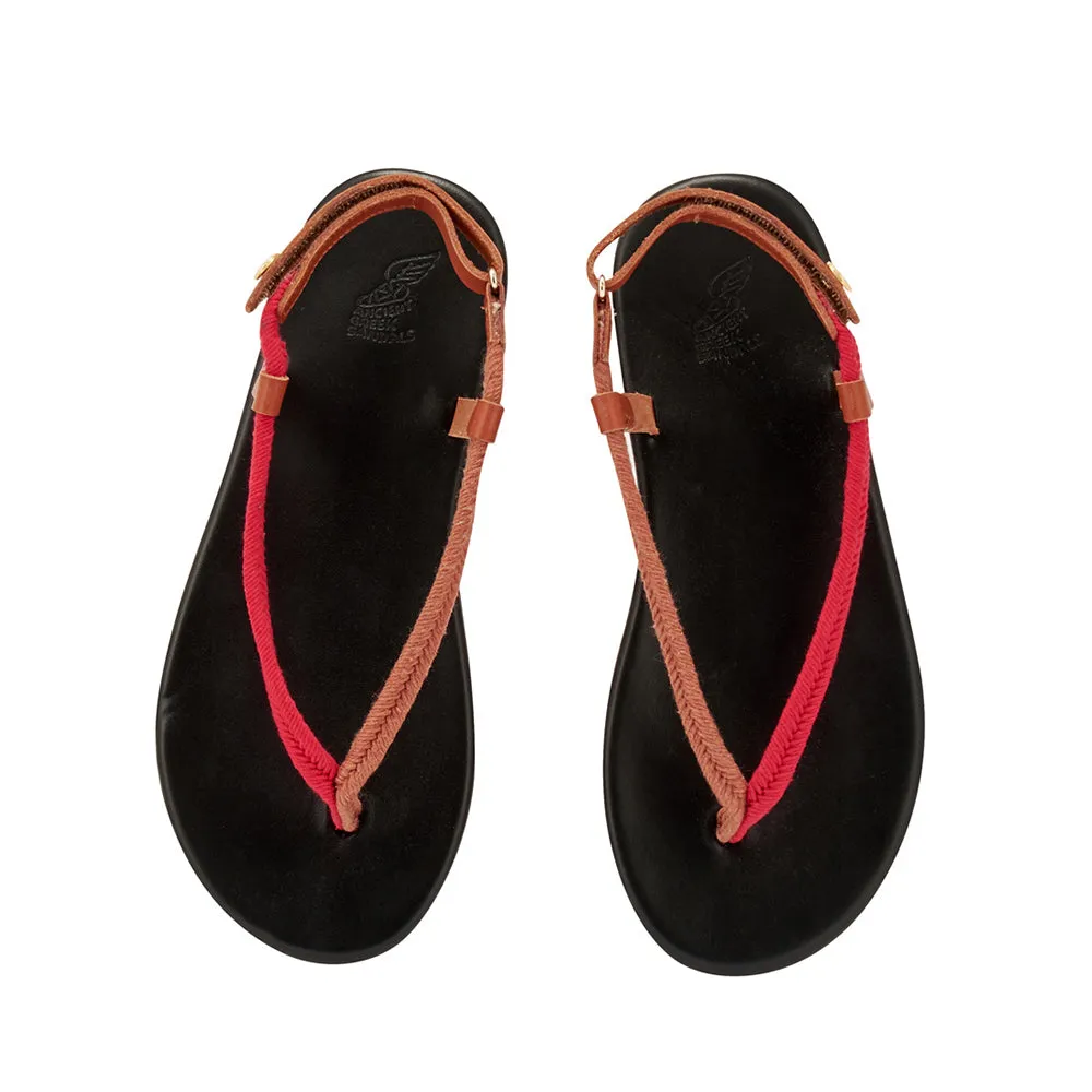 Zoi Red/Tan sold by Ancient Greek Sandals product image thumbnail 3