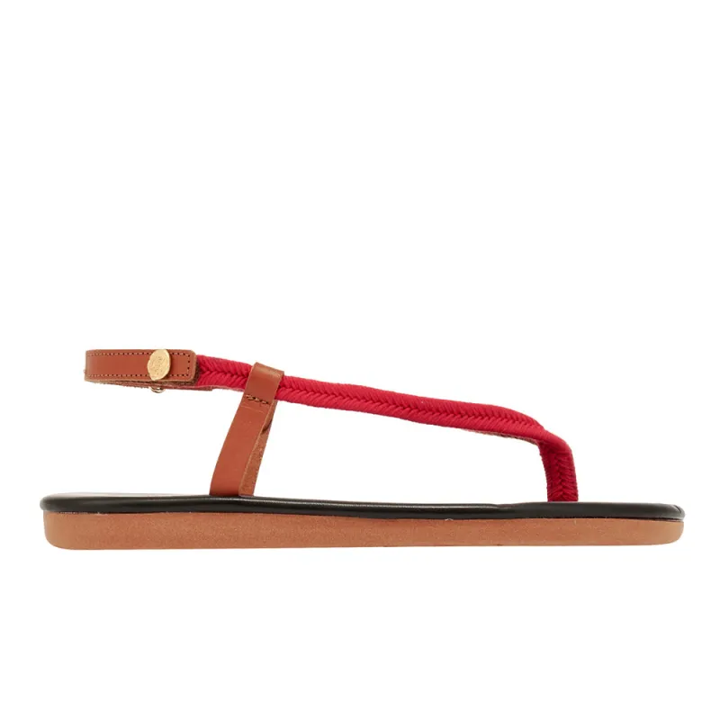 Zoi Red/Tan sold by Ancient Greek Sandals