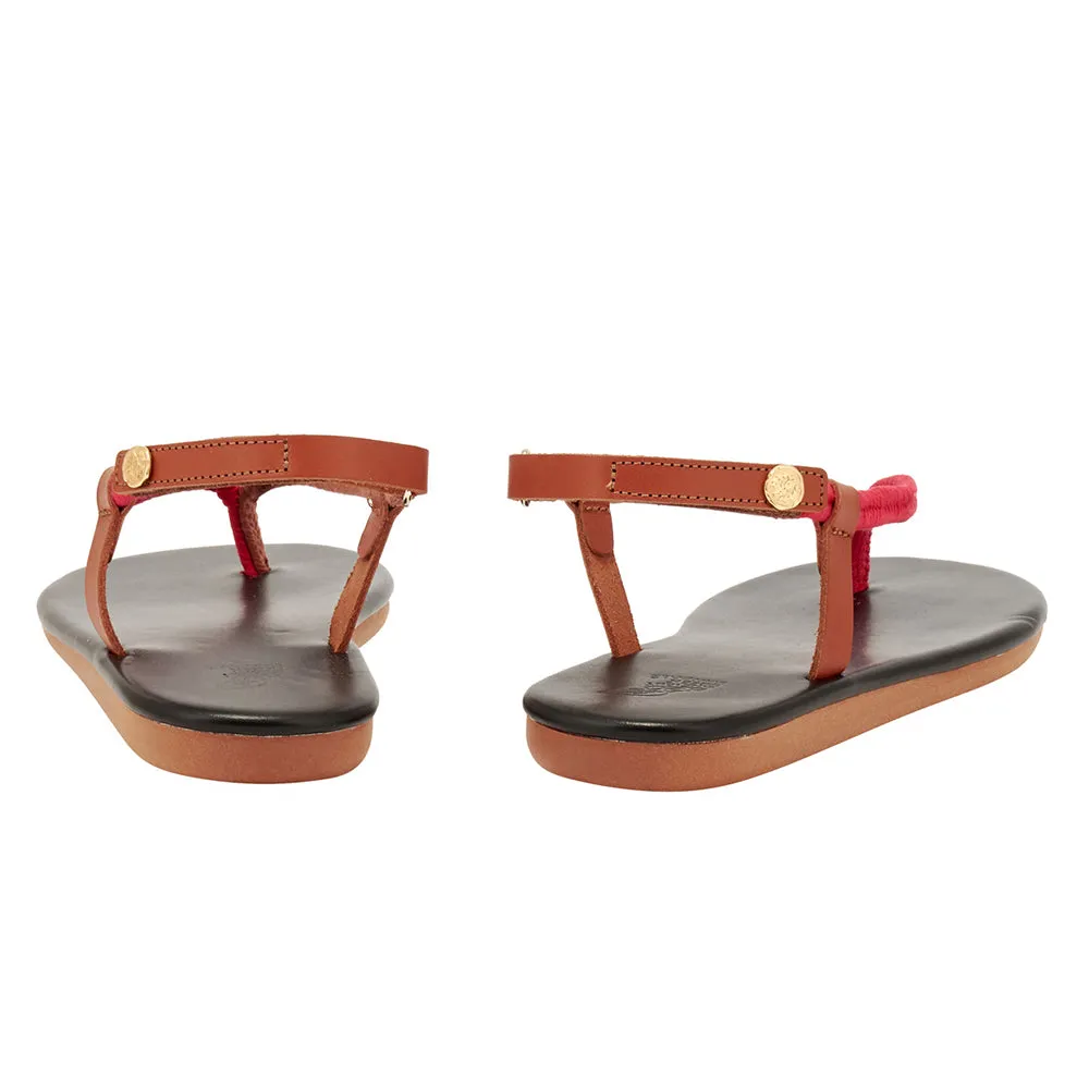 Zoi Red/Tan sold by Ancient Greek Sandals product image thumbnail 5