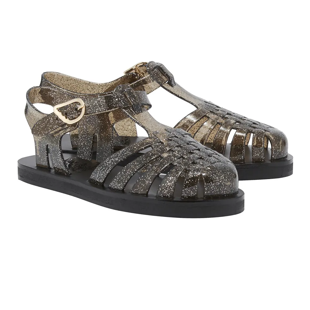 Homeria Jelly Black/ Silver Glitter sold by Ancient Greek Sandals product image thumbnail 3