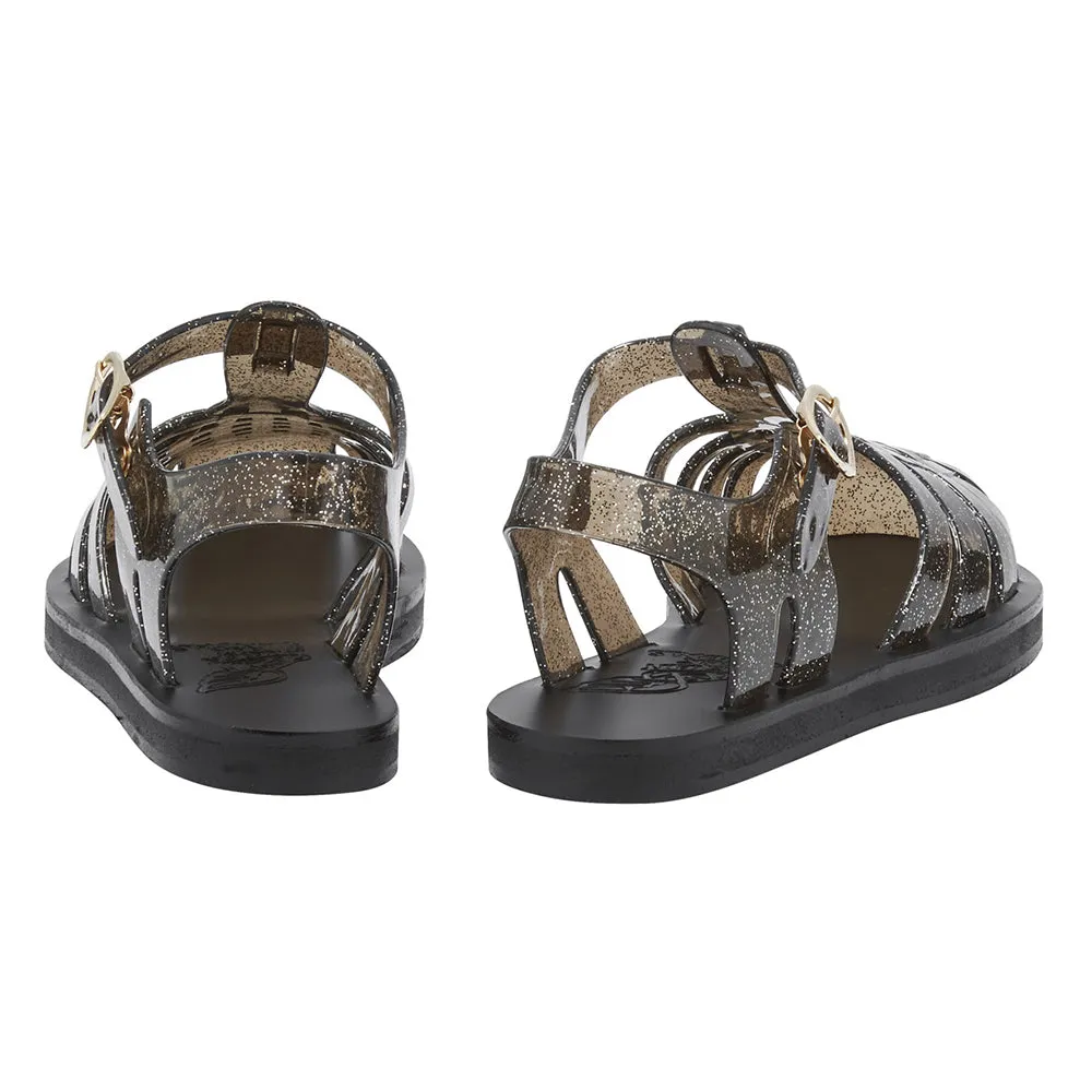 Homeria Jelly Black/ Silver Glitter sold by Ancient Greek Sandals product image thumbnail 4