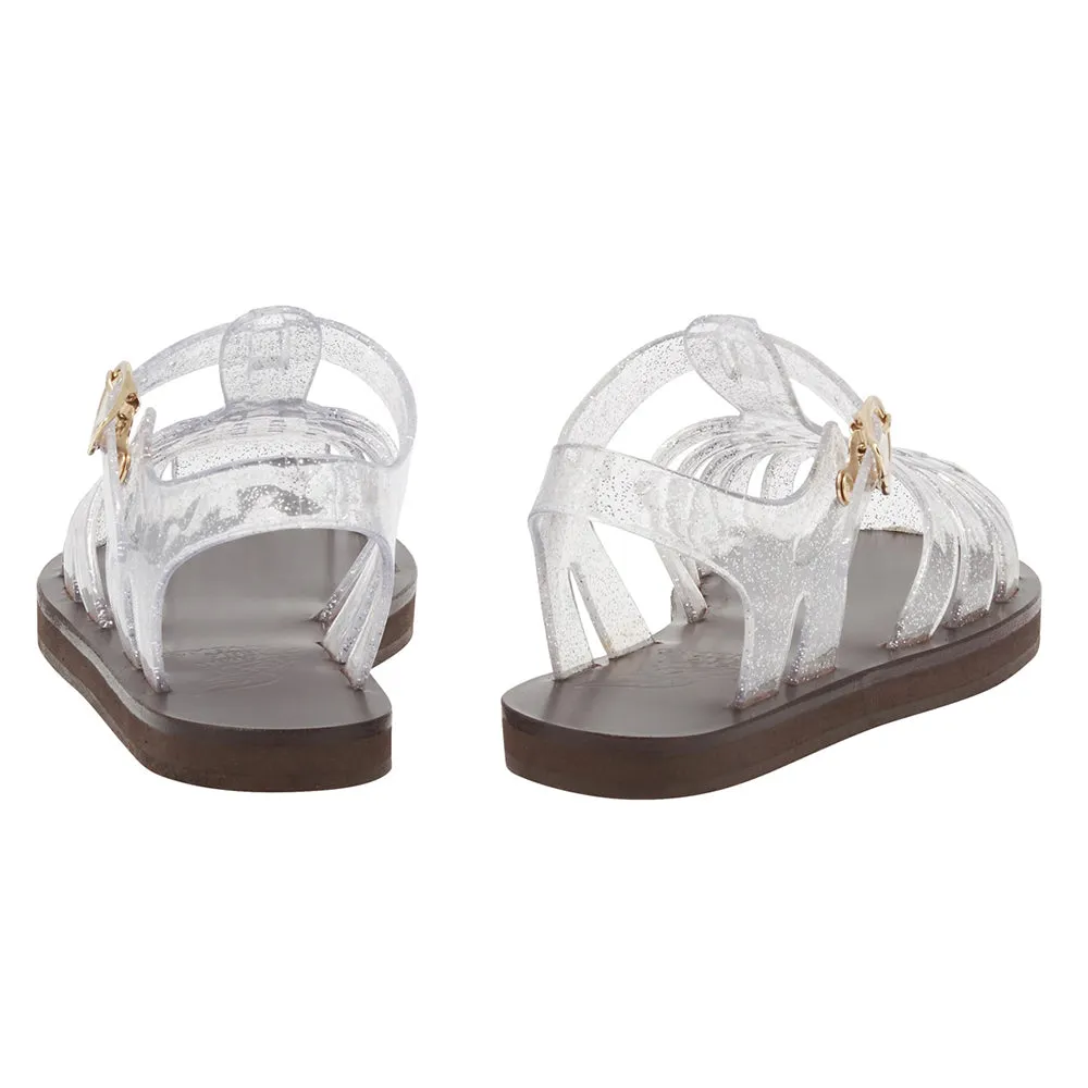 Homeria Jelly Clear/Silver Glitter sold by Ancient Greek Sandals product image thumbnail 4