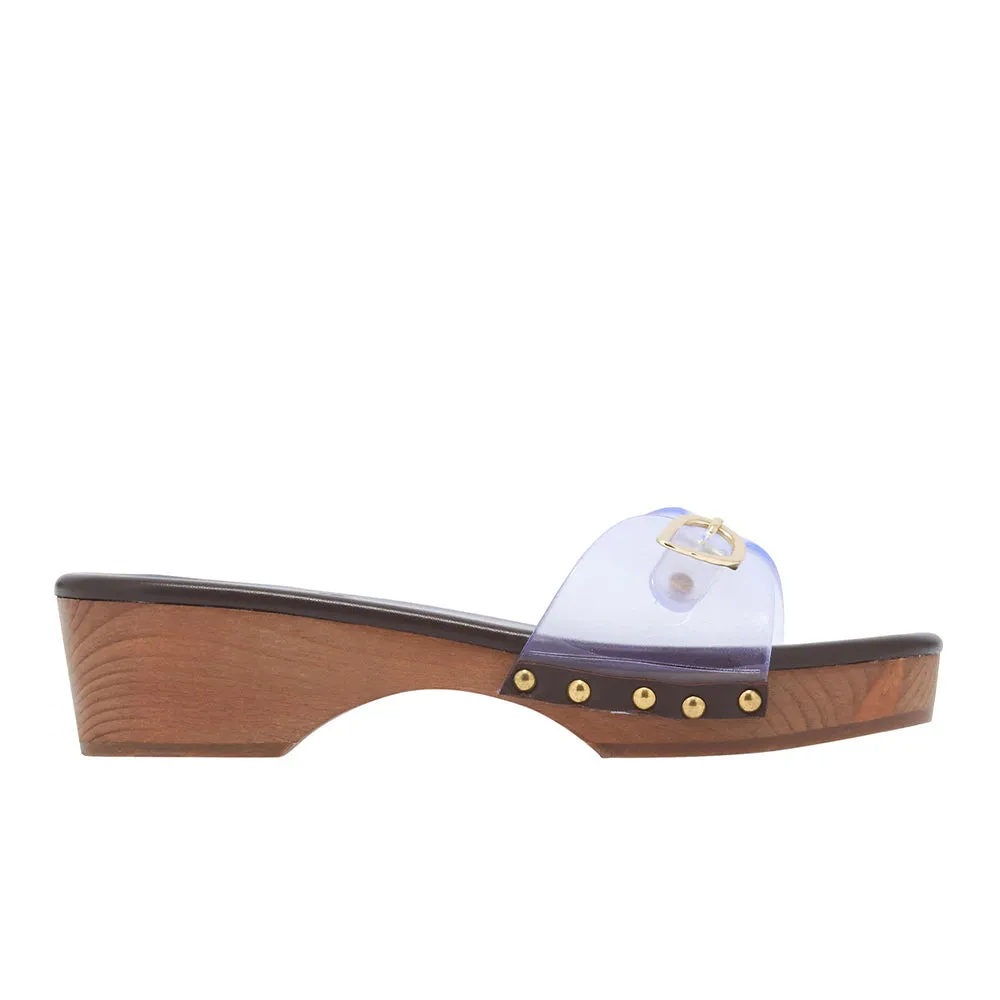 Omonia Clog Jelly Clear sold by Ancient Greek Sandals