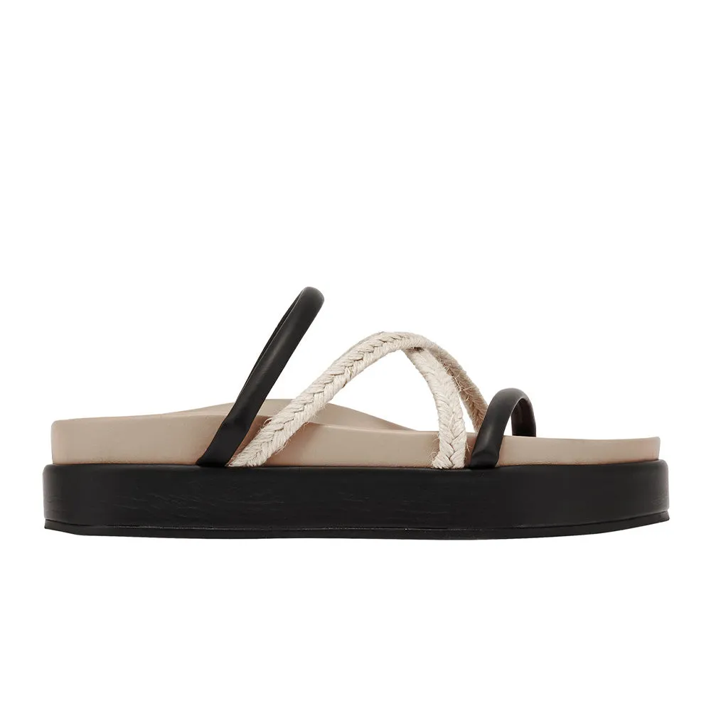 Aba Black/Taupe sold by Ancient Greek Sandals