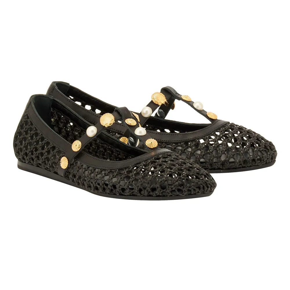 Aerati Ballet Flat Black sold by Ancient Greek Sandals product image thumbnail 4