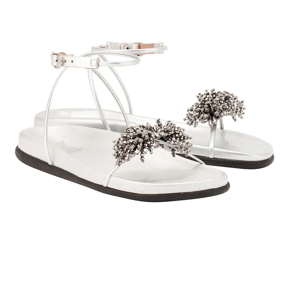 Emma Footbed All Silver sold by Ancient Greek Sandals product image thumbnail 3