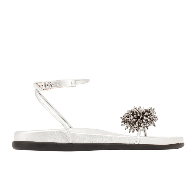 Emma Footbed All Silver sold by Ancient Greek Sandals