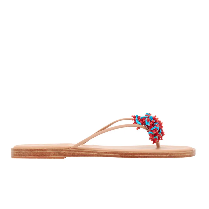 Cleo Natural/Multi sold by Ancient Greek Sandals