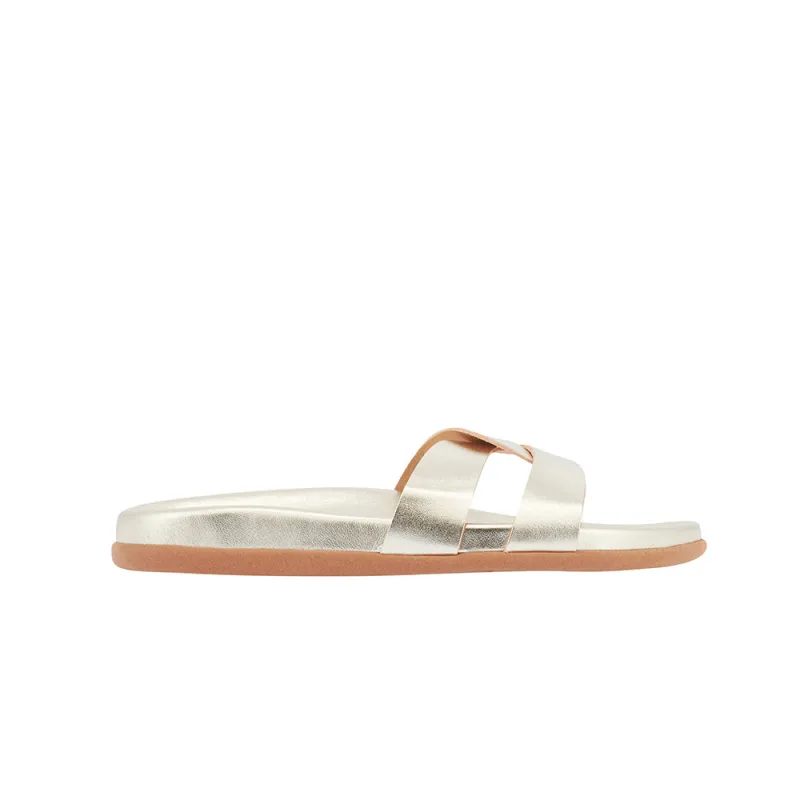 Desmos Footbed Platinum sold by Ancient Greek Sandals
